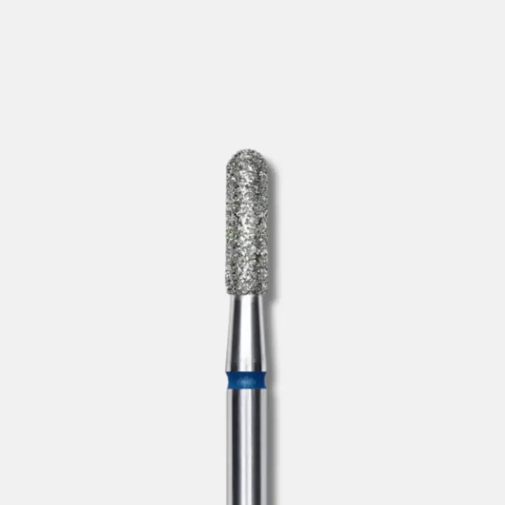 Staleks Diamond nail drill bit rounded cylinder blue EXPERT head diameter 2,3 mm / working part 8 mm