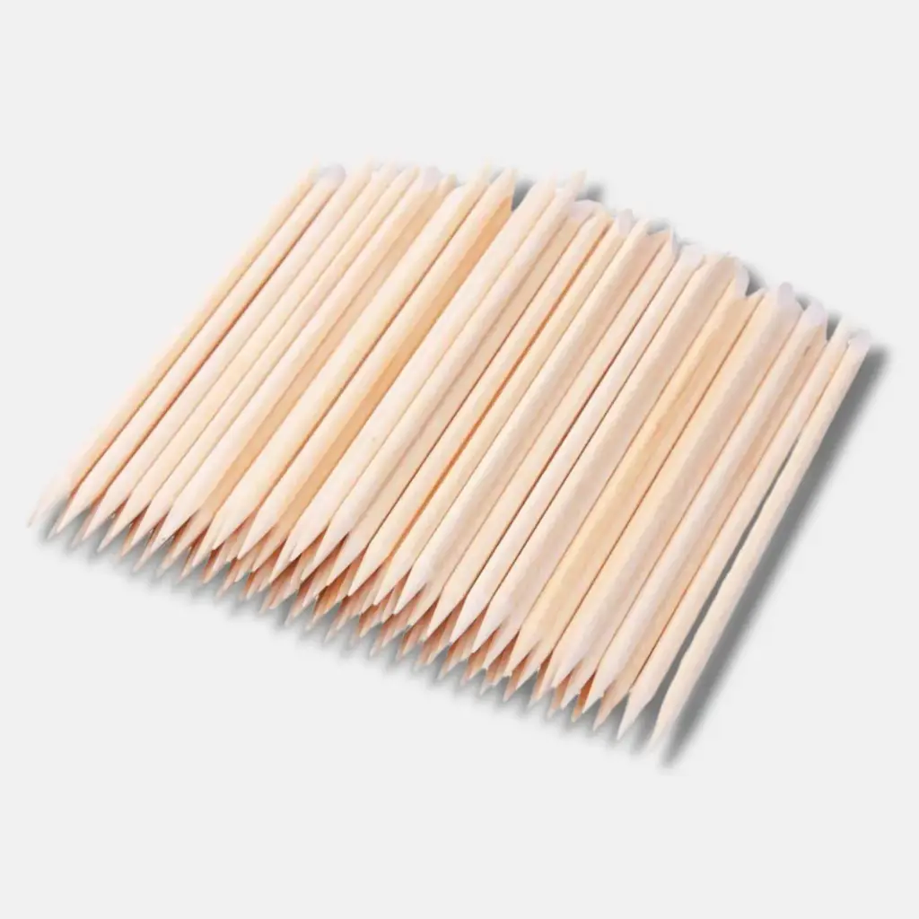 Orange Wood Stick (100 Pcs)