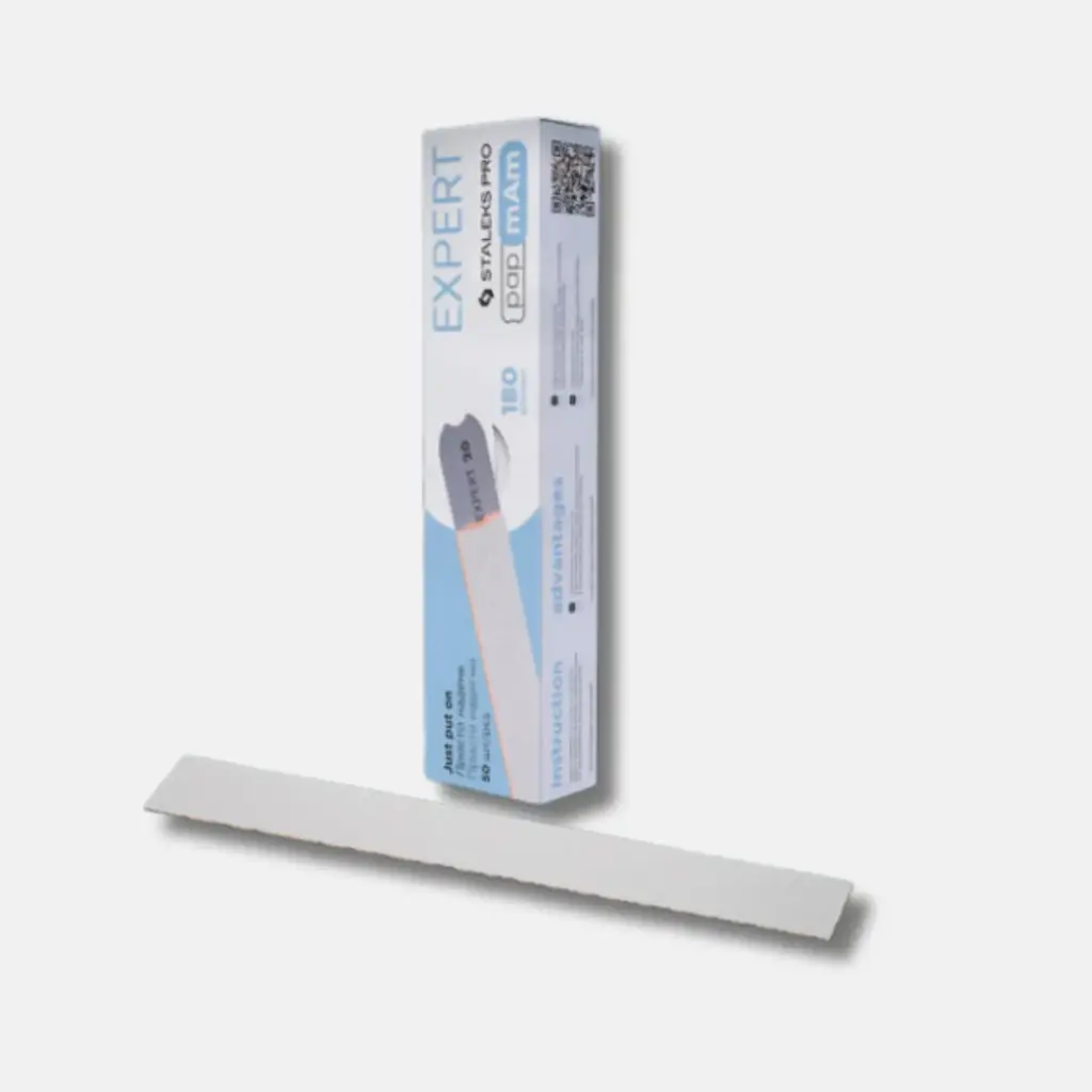 Staleks Disposable White Files Papmam Expert 22 180 Grit (50 Pcs)