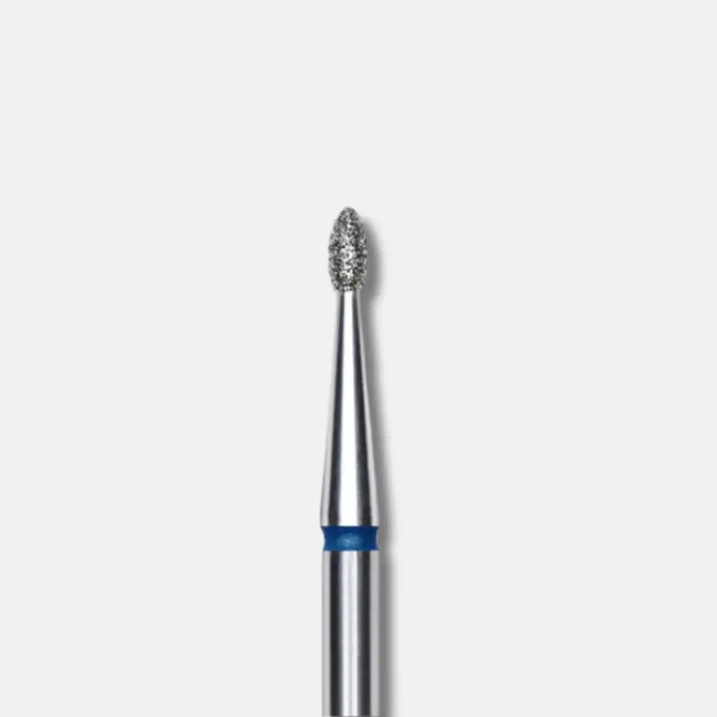 Staleks Diamond nail drill bit rounded bud blue EXPERT head diameter 1,6 mm/working part 3,4 mm