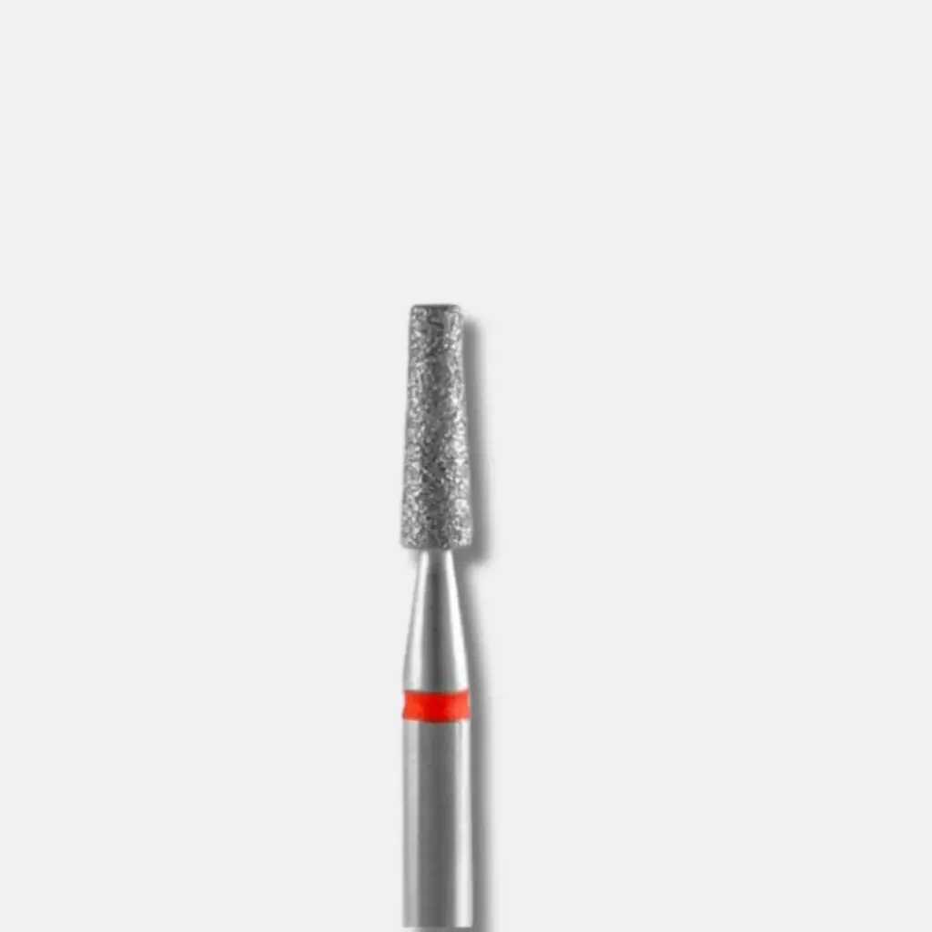 Staleks Diamond nail drill bit frustum red EXPERT head diameter 2,5 mm/working part 8 mm