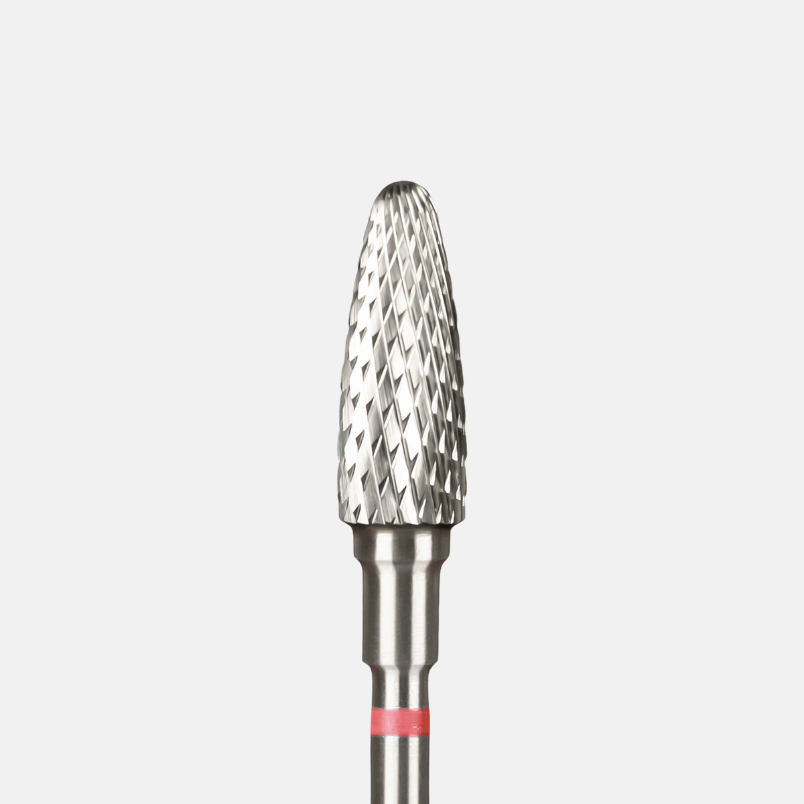 Staleks Carbide nail drill bit corn red EXPERT head diameter 5 mm / working part 13 mm