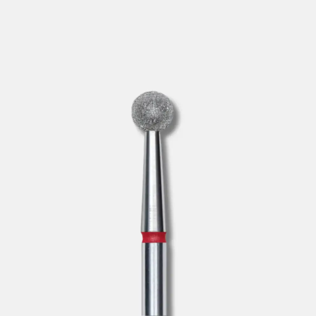 Staleks Diamond nail drill bit ball red EXPERT head diameter 4 mm