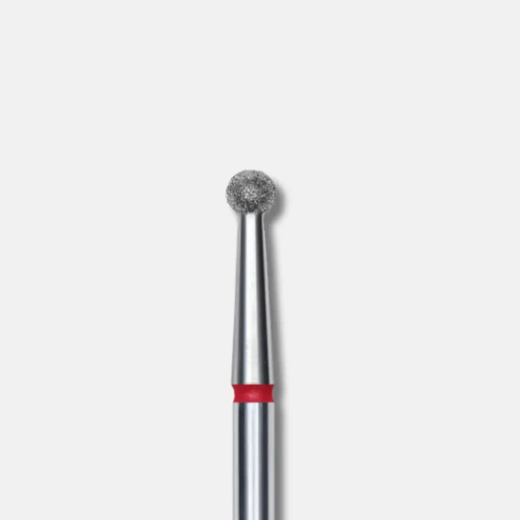 Staleks Diamond nail drill bit ball red EXPERT head diameter 2,7 mm 