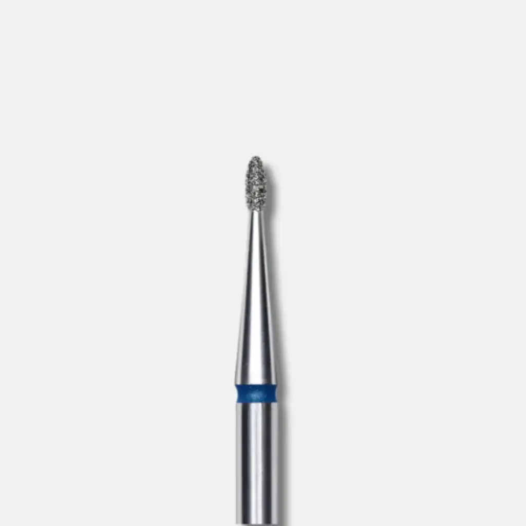 Staleks Diamond nail drill bit rounded bud blue EXPERT head diameter 1,2 mm / working part 3 mm