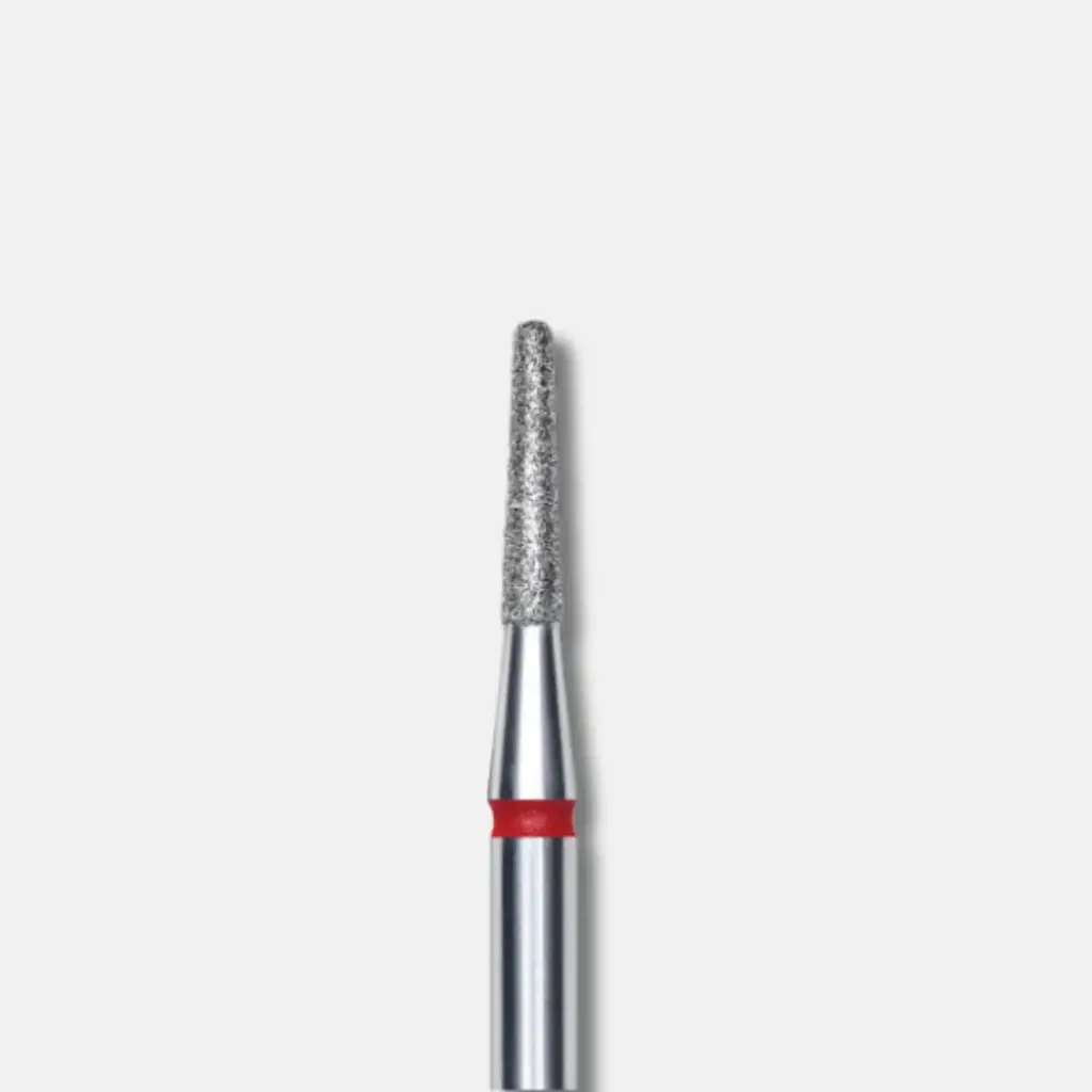 Staleks Diamond nail drill bit frustum red EXPERT head diameter 1,8 mm / working part 8 mm
