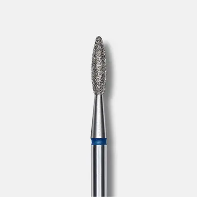 Staleks Diamond nail drill bit flame blue EXPERT head diameter 2,1 mm / working part 8 mm